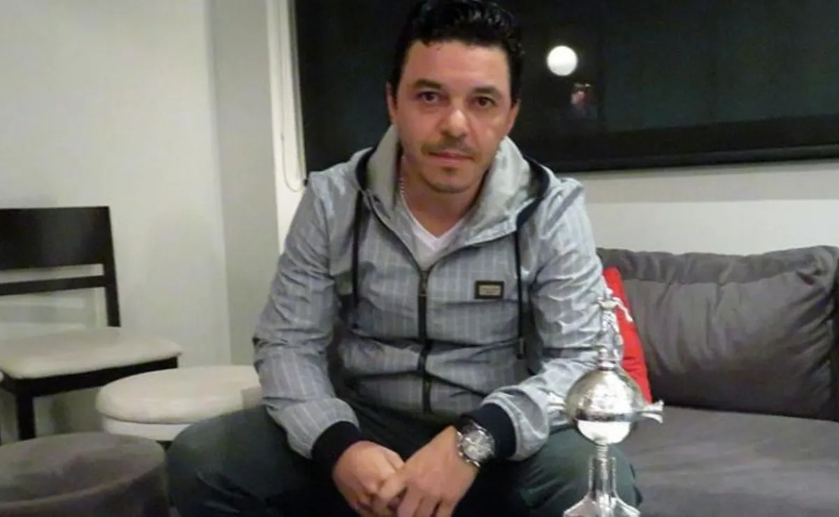 Marcelo Gallardo pasa la cuarentena en su casa.