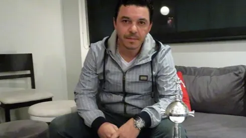 Marcelo Gallardo pasa la cuarentena en su casa.