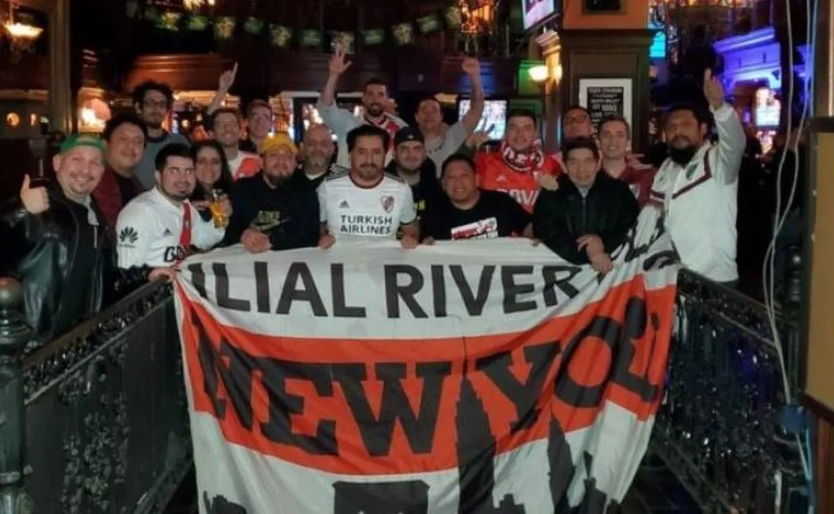 Los hinchas de River están distribuidos en distintos puntos de Estados Unidos. (FOTO: @RiverPlateNY)