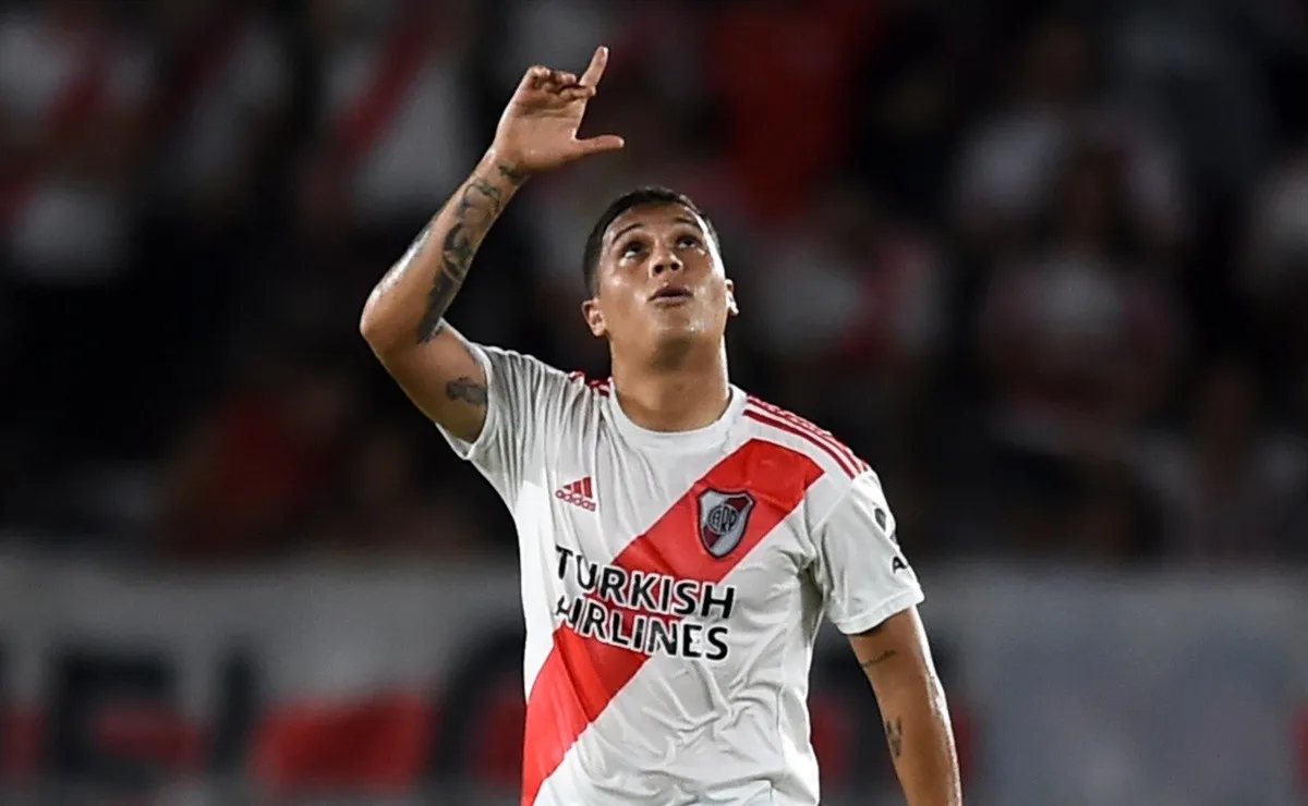 Juanfer Quintero, autor del gol más importante de la historia de River, llegó a Núñez en enero de 2018. (FOTO: Getty)