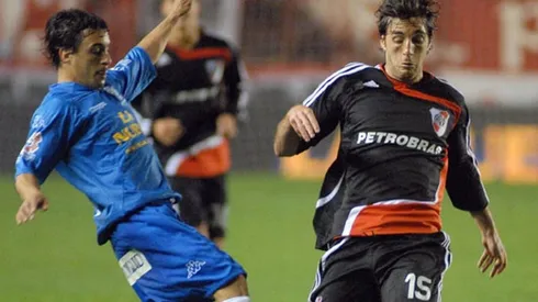 Peralta disputó 7 partidos oficiales en River y marcó un gol