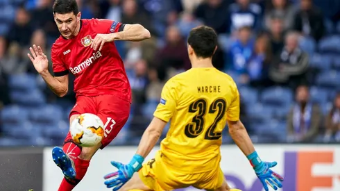 Alario marcó 6 goles en 14 partidos oficiales por copas internacionales a nivel europeo. (FOTO: Getty)