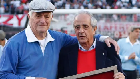 Rodolfo y Amadeo en el reconocimiento que le hicieron en 2014.