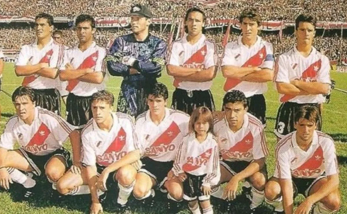 La formación de aquel River campeón. ¿Te acordas el once de la foto?
