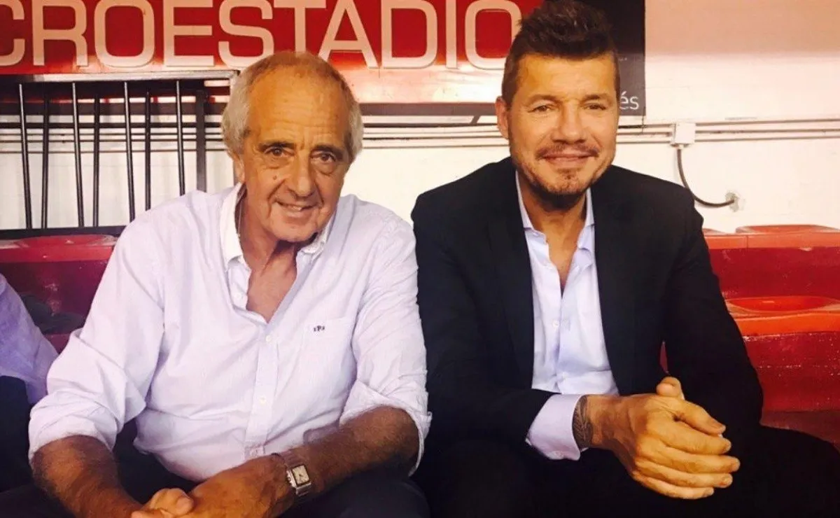 D'Onofrio y Tinelli, compañeros políticos cuando el popular conductor se postuló para ser presidente de la AFA.