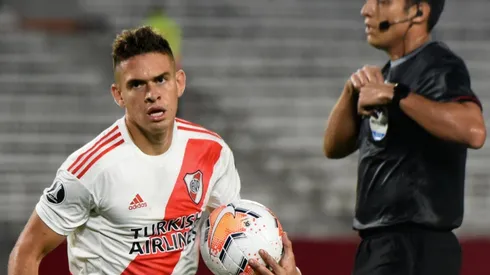 Rafael Borré fue uno de los cuatro extranjeros de River que anoche marcaron un gol. (FOTO: Getty)