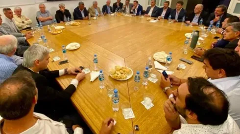 Todos los equipos excepto River estuvieron reunidos esta mañana.