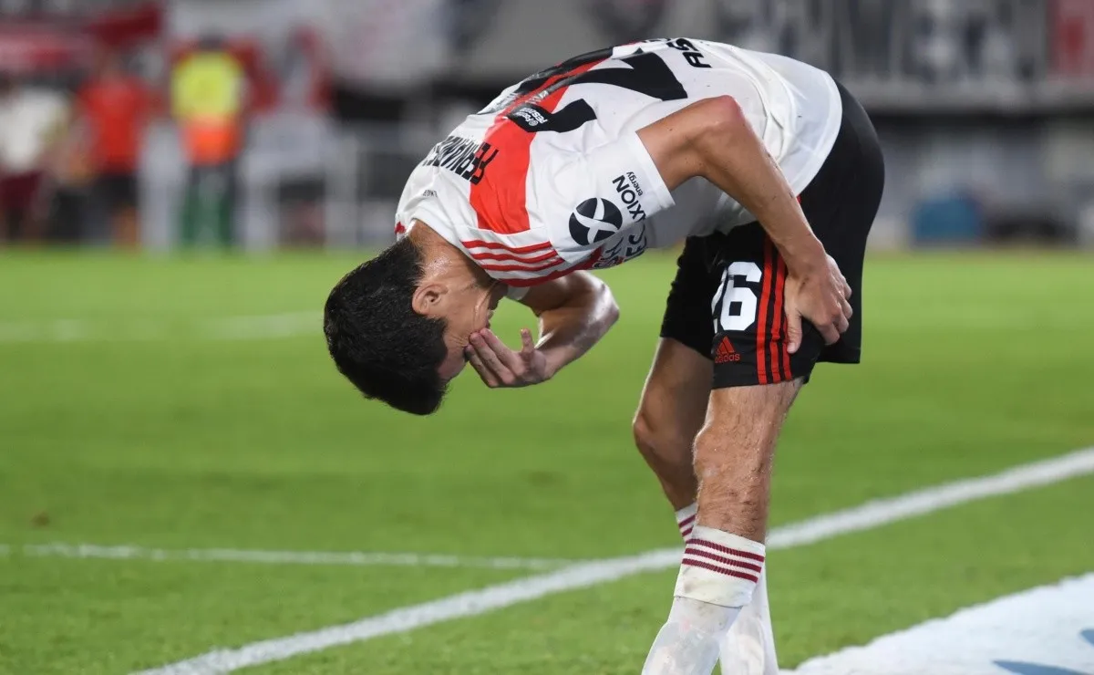 El momento en que el zurdo preocupó a todos los hinchas de River.