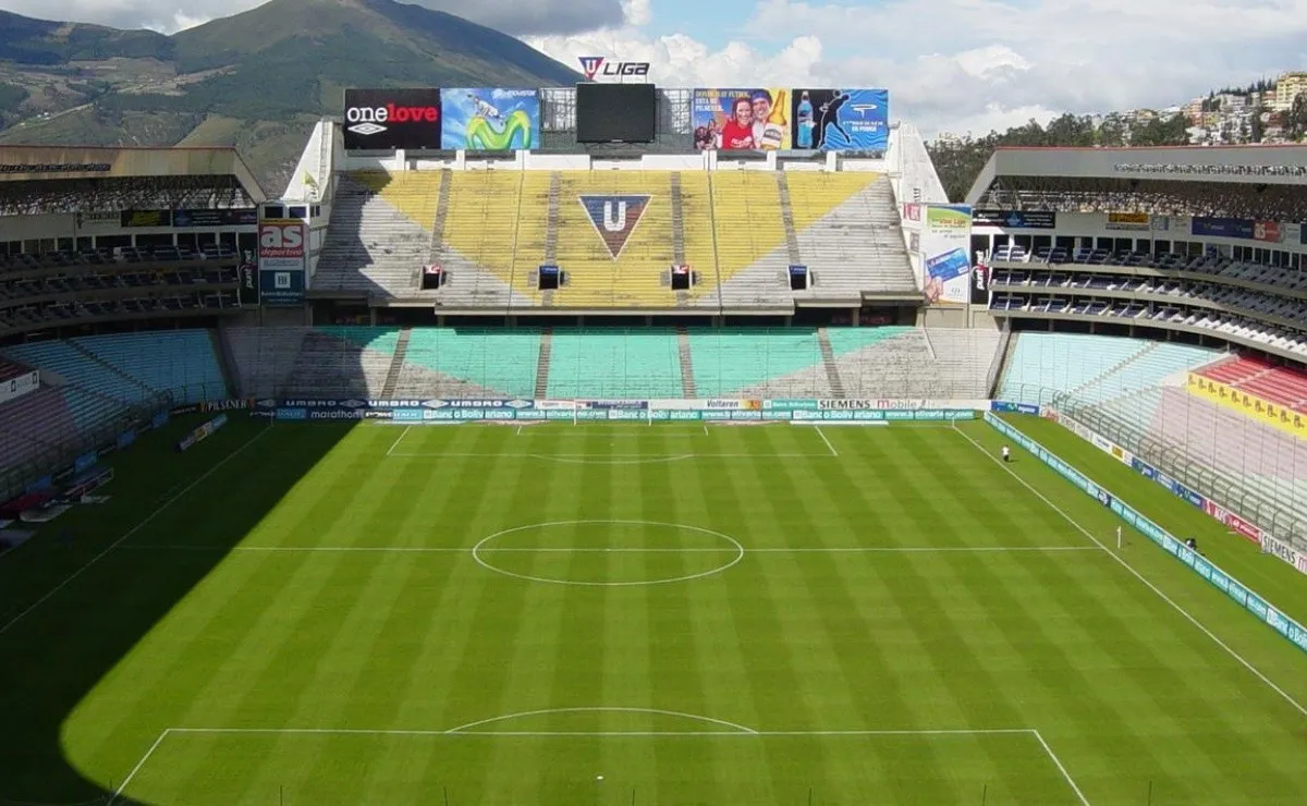 El estadio Casa Blanca, donde Liga de Quito juega de local