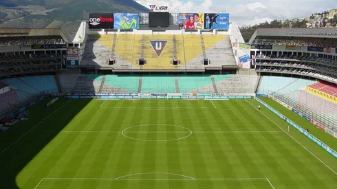 El estadio Casa Blanca, donde Liga de Quito juega de local