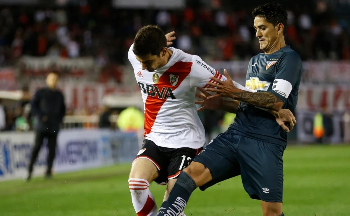 En la Copa Sudamericana 2015, River eliminó a Liga de Quito en octavos de final.