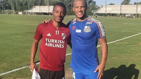 Los hermanos se encontraron en el River Camp de Ezeiza