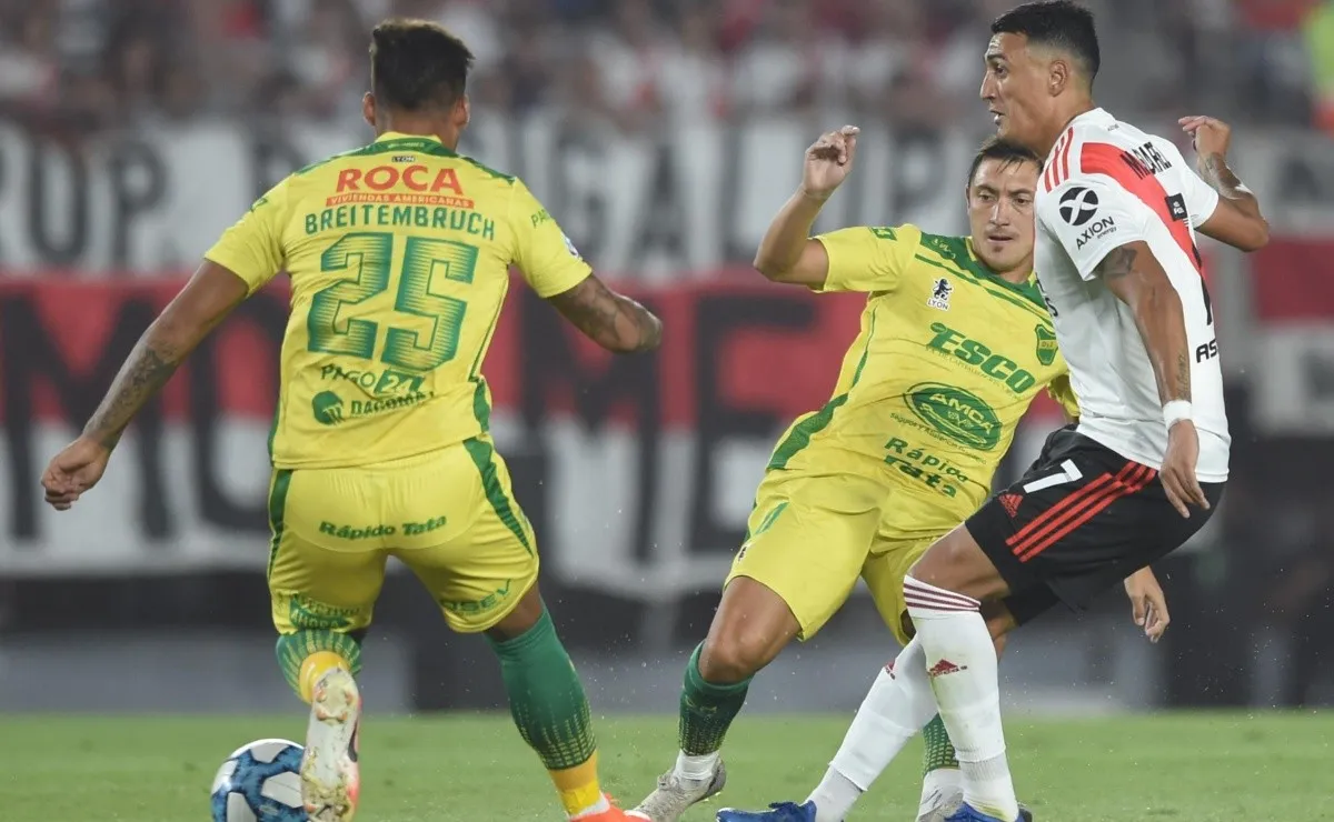 River choca con Defensa y Justicia en el Monumental.