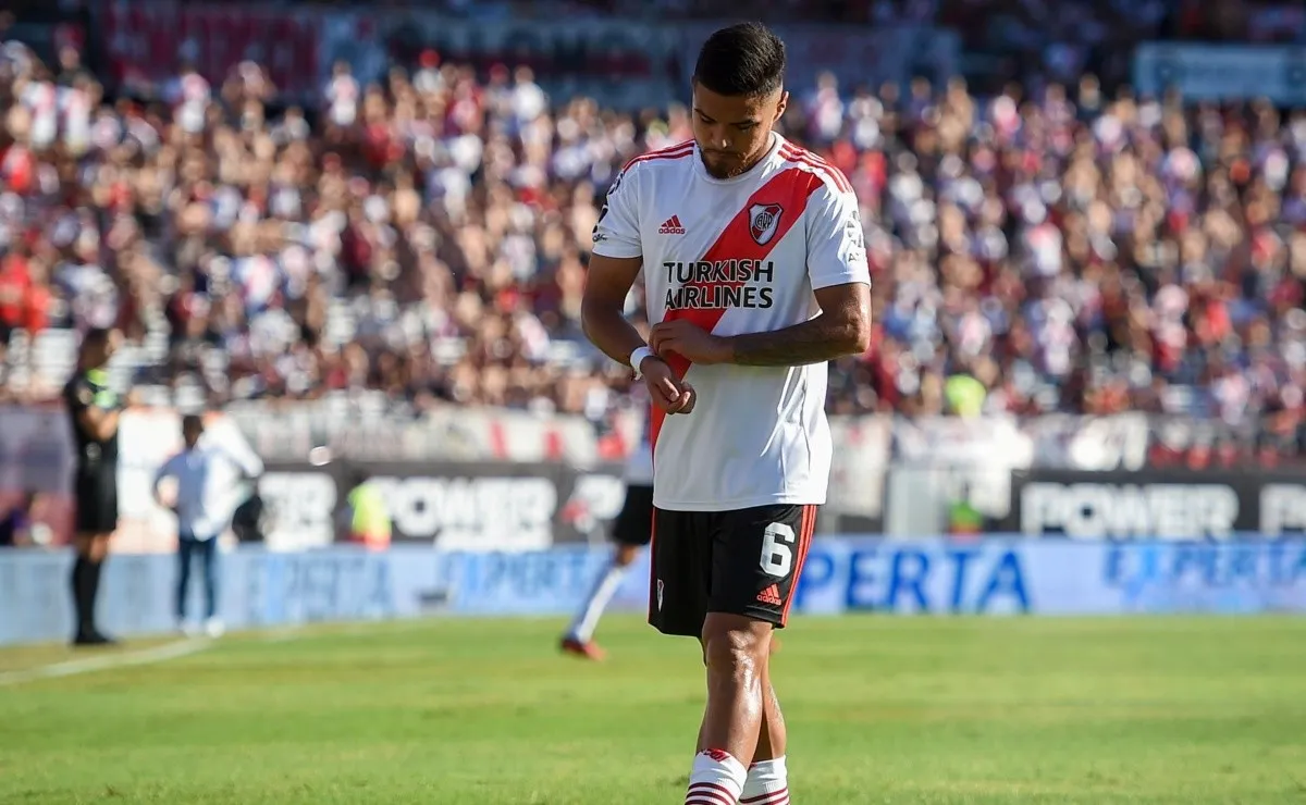 Paulo Díaz está en duda de cara al duelo de este sábado en el Monumental.