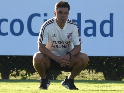 Gallardo probó tres duplas de ataque en la práctica de River