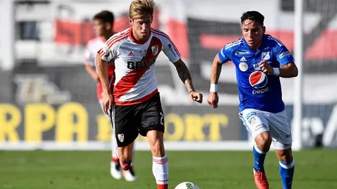 El zurdo se entrena junto a Kevin Sibille y un preparador físico que puso el club