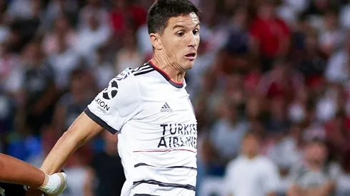 River usó la remera blanca cuando venció 1-0 a Godoy Cruz, pero en esa ocasión lució short negro. (FOTO: Getty)