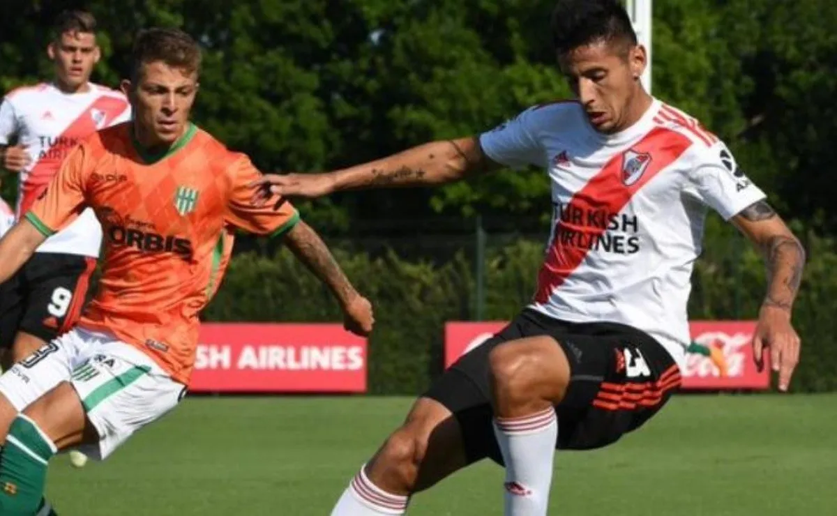 Desde que llegó a River hace casi un año, Fabrizio Angileri por primera vez jugó en la Reserva. (FOTO: @RiverPlate)