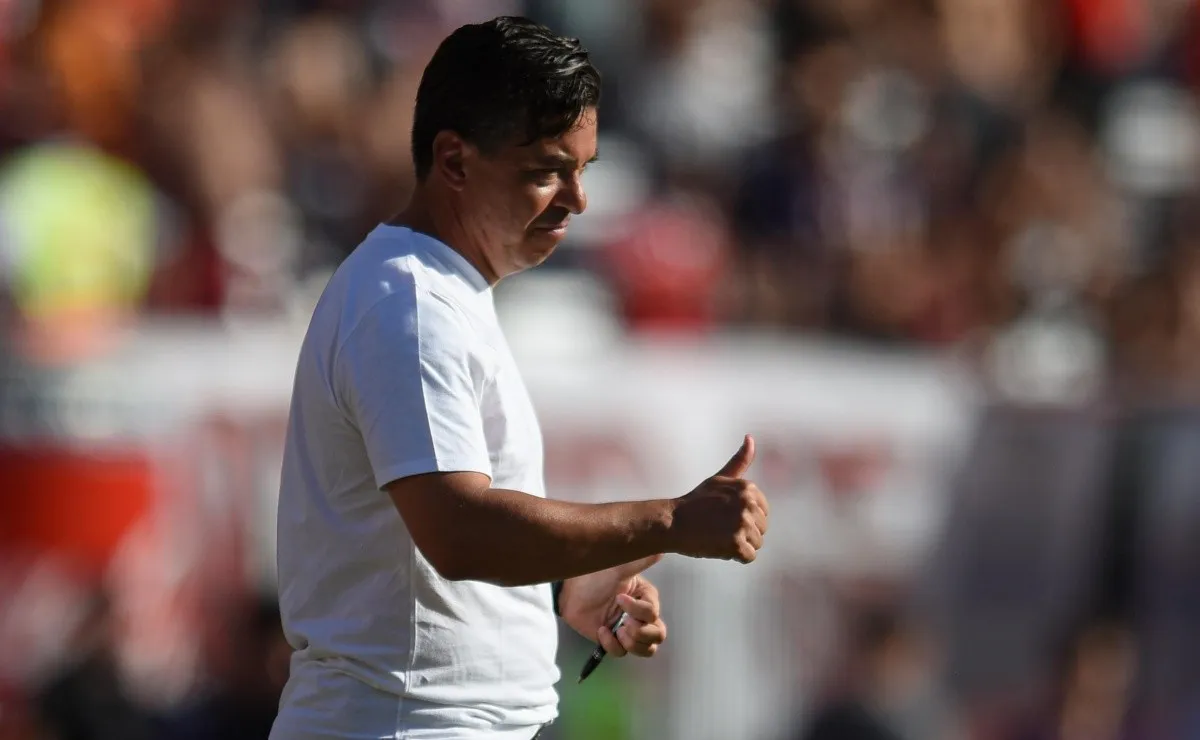 Marcelo Daniel Gallardo, DT de River hace más de cinco años y medio.