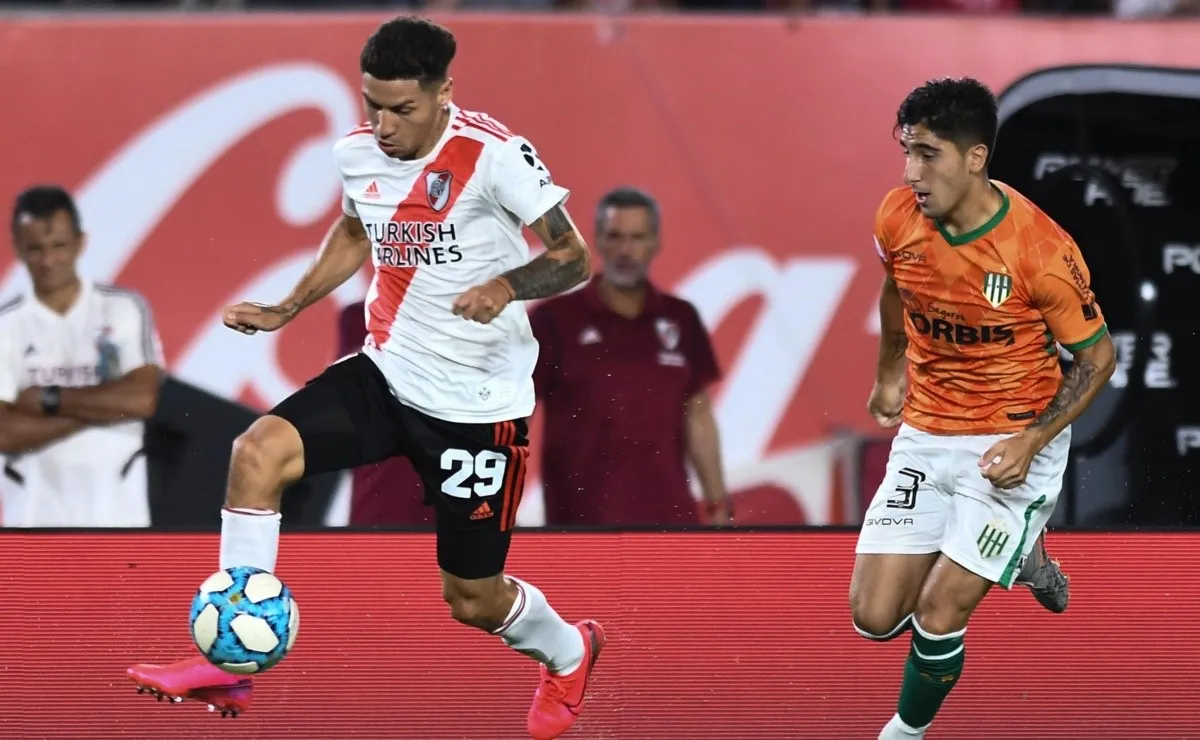 El lateral derecho fue de los puntos altos en la victoria de River frente a Banfield.