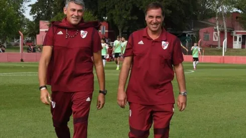 Juan José Borrelli y Gustavo Fermani, integrantes del cuerpo técnico del equipo