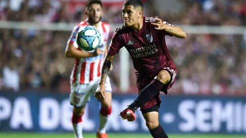 Juan Fernando Quintero en acción en Santa Fe.