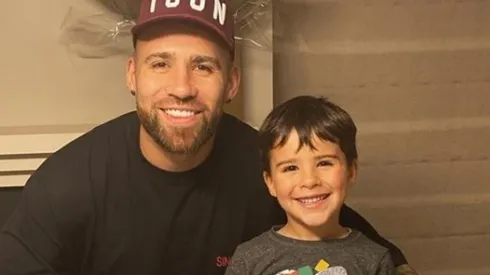 El jugador del Manchester City aprovechó unos días libres y viajó a Buenos Aires.