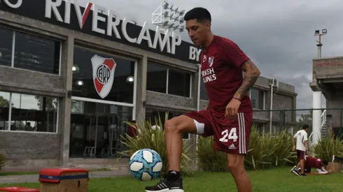 Los hijos de Enzo Pérez se entrenaron en Ezeiza