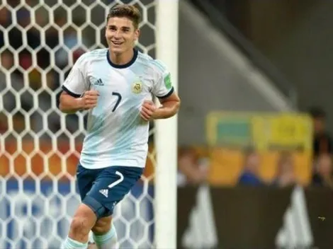 Julián Álvarez comenzó su cumpleaños con una alegría