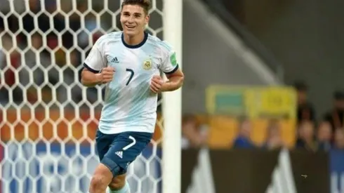 Julián Álvarez lleva tres goles en 24 partidos oficiales para la Primera de River.