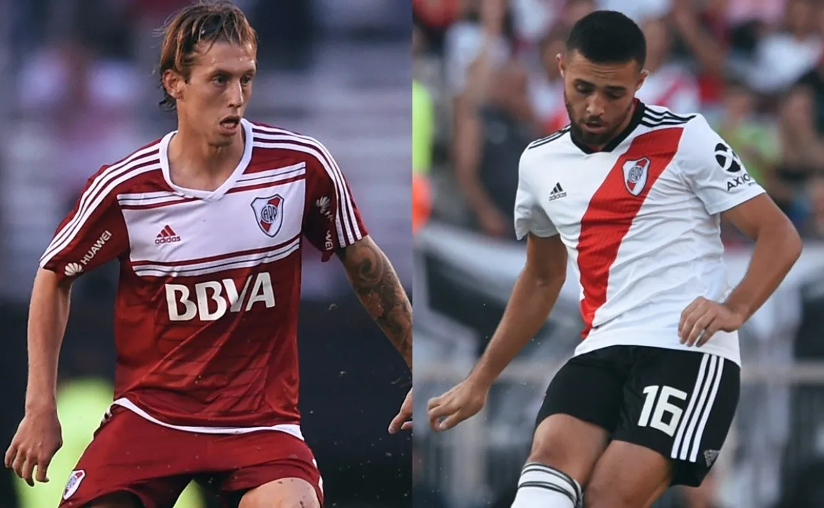 Iván Rossi jugó 20 partidos oficiales en la Primera de River, mientras que Kevin Sibille disputó 4. (FOTOS: Getty)