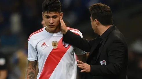 Carrascal junto a Gallardo, el DT más ganador de la historia de River.