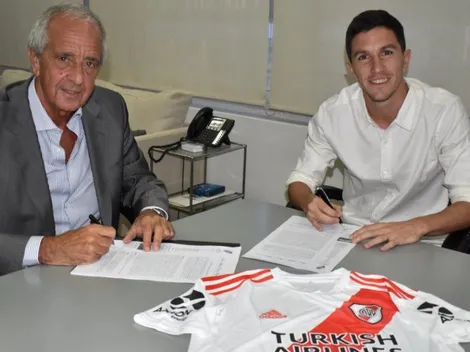 Nacho Fernández firmó su nuevo contrato con River