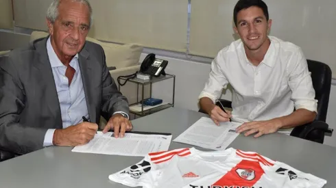 River pagó US$ 2.656.000 para sumar a Nacho Fernández en enero de 2016, procedente de Gimnasia LP. (FOTO: Prensa River)