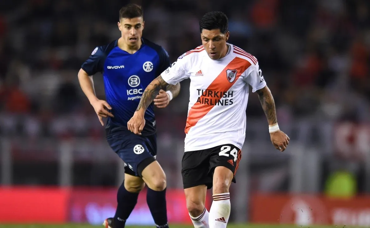 Enzo Pérez llegó el 1° de julio de 2017 a River, donde tiene 93 partidos oficiales, 4 goles y 5 títulos. (FOTO: Getty)