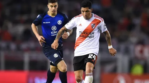 Enzo Pérez llegó el 1° de julio de 2017 a River, donde tiene 93 partidos oficiales, 4 goles y 5 títulos. (FOTO: Getty)