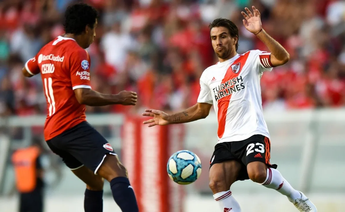 Ponzio fue titular en el triunfo de River ante Independiente.