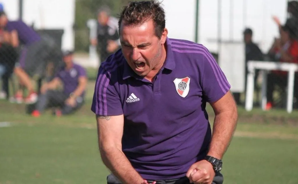 Juan José Borrelli fue DT de la Reserva de River y ahora trabaja en la estructura de fútbol infantil.