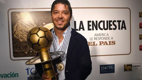El entrenador de River recibió este galardón por segunda vez consecutiva.