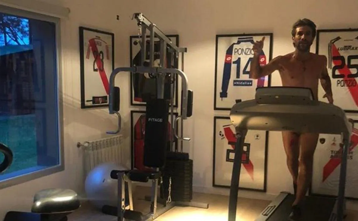 Ponzio se entrena para llegar de la mejor manera a la pretemporada.