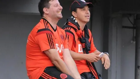 Rodrigo Sbroglia y Marcelo Gallardo, juntos cuando trabajaban en River.