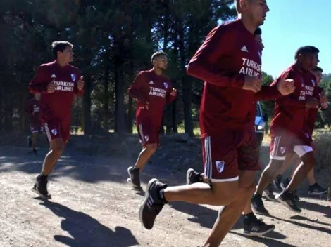 ¡River salió a trotar por la ruta y hubo una invasión de hinchas!