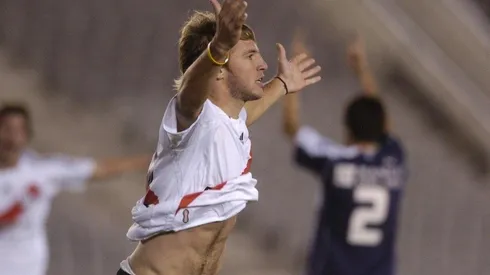 Morales Neumann jugó un partido oficial en River y marcó un gol.