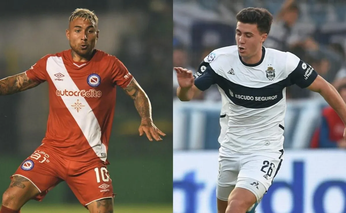 Damián Batallini (Argentinos) y José Paradela (Gimnasia), dos jóvenes destacados en la Superliga. (FOTOS: Getty)