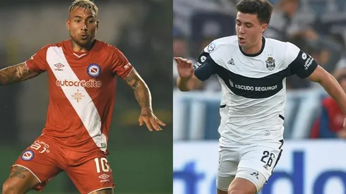 Damián Batallini (Argentinos) y José Paradela (Gimnasia), dos jóvenes destacados en la Superliga. (FOTOS: Getty)