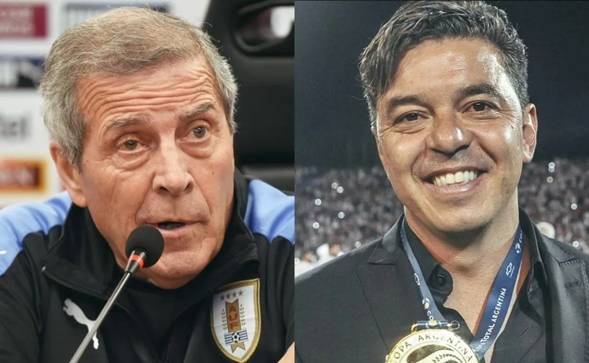 Tabárez elogió a Gallardo, el DT más ganador de la historia de River.