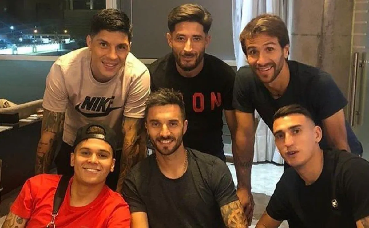 Los jugadores de River disfrutan de sus vacaciones.