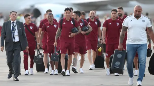 Los jugadores de River se preparan para el viaje a Mendoza.