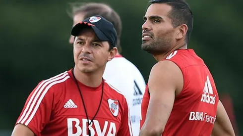 Gallardo y Mercado coincidieron en River entre 2014 y 2016.