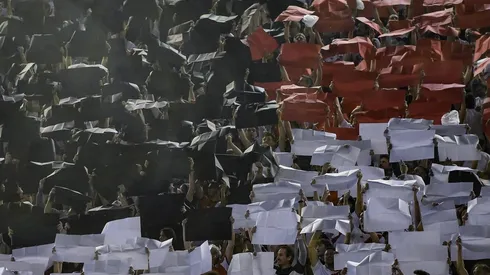 El estadio Monumental se viste de fiesta tras el encuentro ante San Lorenzo.